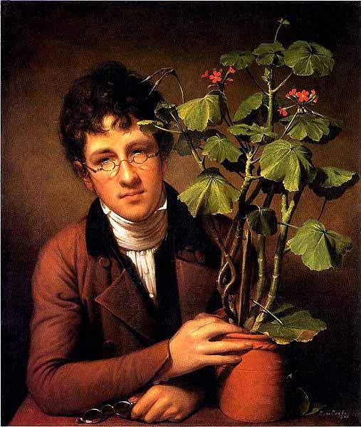Rembrandt Peale Rubens Peale with a Geranium oil painting image